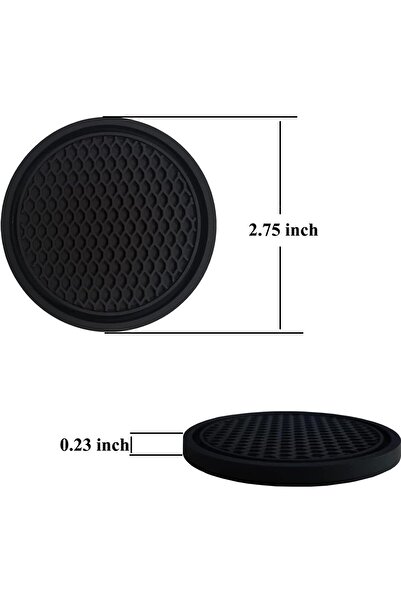 GENERAL MOLIMI 2 Pcs Car Cup Holder Coaster, Non-Slip Cup Holders Embedded in Ornaments Coaster, Car Interio