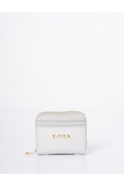 Kayra Mini portofel cu logo gri