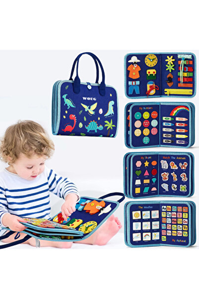 Choice4 كتاب مونتيسوري المزدحم ألعاب تعليمية للأطفال الصغار محمولة ولوح سفر و...