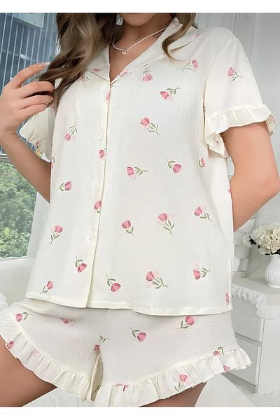 mamirko designed for you BUTTONED SHORTS SUIT