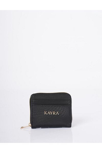 Kayra Mini portofel negru cu logo