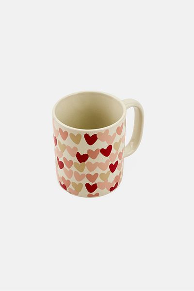 Muy Mucho Ceramic Heart Zodiac Mug 330ml, White