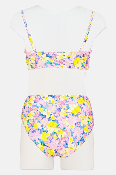 Anne Cole Women 2Pcs Floral Padded Bikini Set, Pink Combo