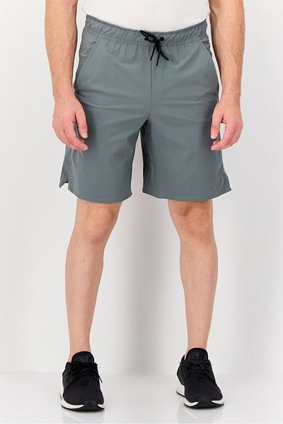Nike Men Standard Fit Embroidered Logo Training Shorts,Grey