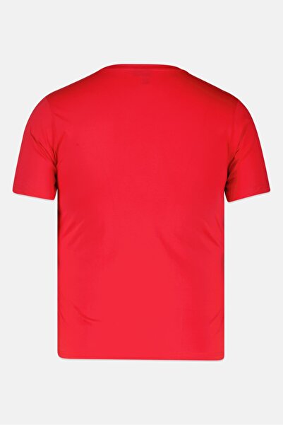 Nautica Men Crew Neck Short Sleeve Brand Logo T-Shirt, Red