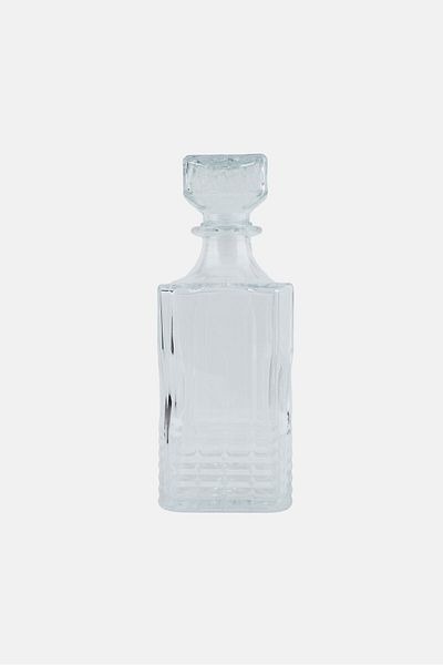 Bombay Hemingway Whiskey Glass Decanter, Transparent