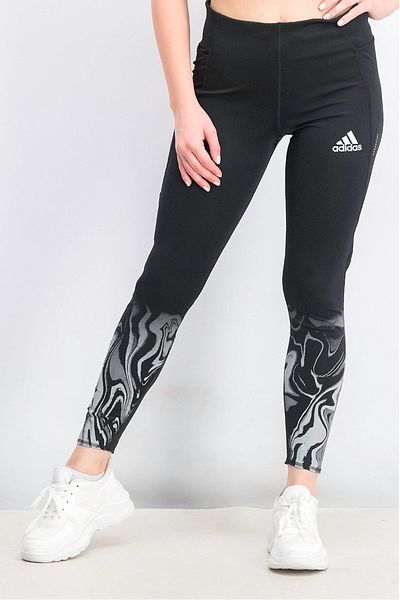adidas Women Sportswear Fit Printed Training Tights, Black