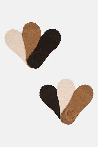 Ben Sherman Men 6 Pairs Brand Logo Silicone Heel Grip Socks, Multicolor
