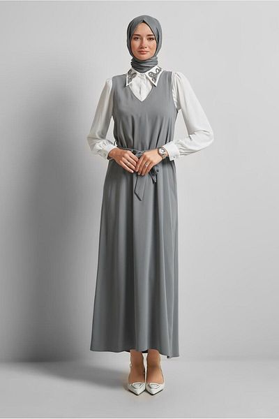 Alvina Embroidered Dress Suit 45658