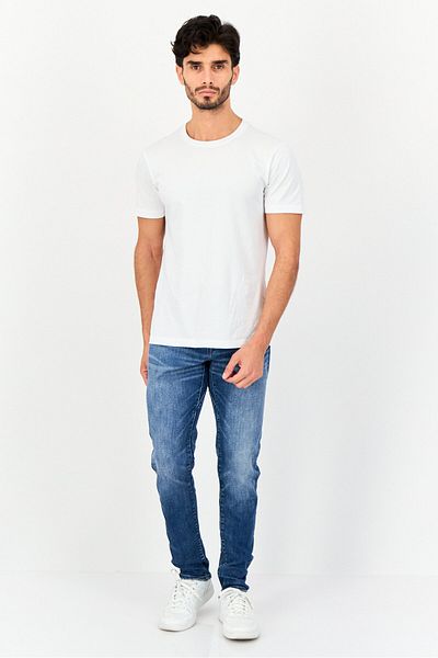 AMERICAN EAGLE Men Skinny Fit Washed Denim Jeans, Blue