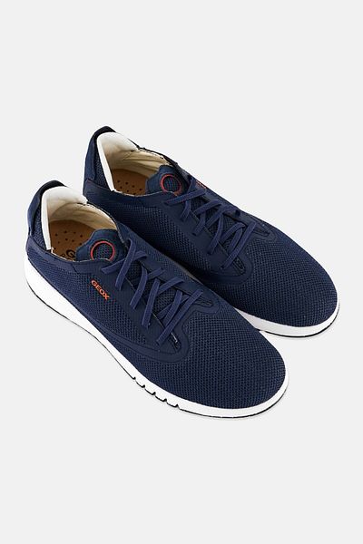 Geox Men Aerantis Lace Up Casual Shoes, Navy