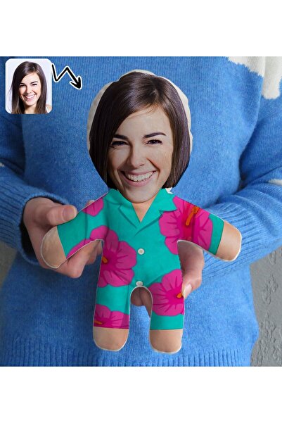 Bk Gift Kişiye Özel Eğlenceli Surat Bebek Yastık-21, Arkadaşa Hediye, Sevgili...