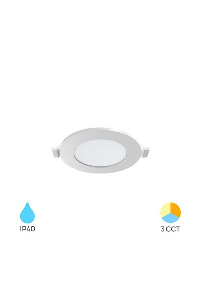 Braytron Spot LED Rotond 6W 470LM 3 în 1 F:128mm IP40