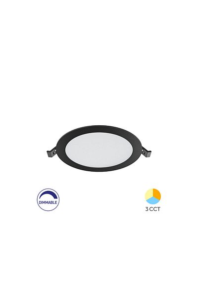 Braytron SPOT LED ROTUND ST 12W 1120LM DIM 3in1 F:170MM NEGRU IP40