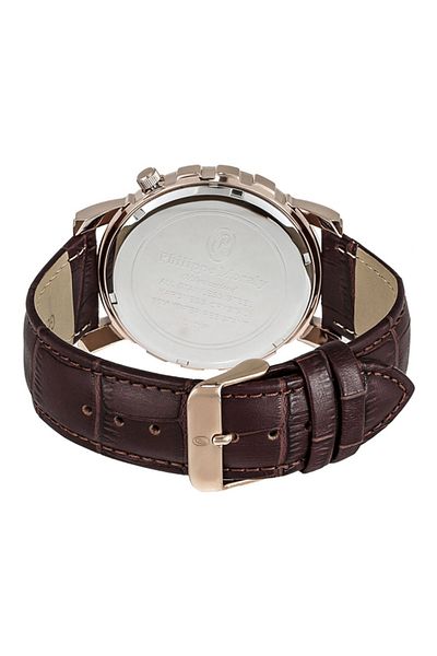 Philippe Moraly of Switzerland Men's Leather Analog Watch