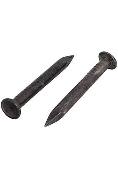Generic X-DREE 1-inch Length Carbon Steel Point Tip Wall Cement Nail Black 100pcs