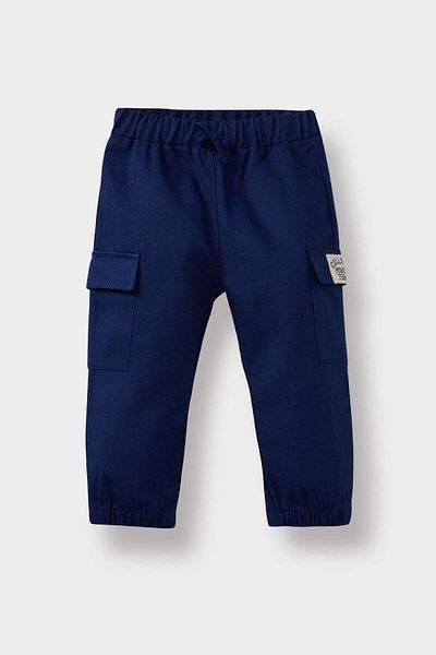 DeFacto Baby Boy Jogger Fit Stretchy Banded Leg Gabardine Trousers F3668A525Au