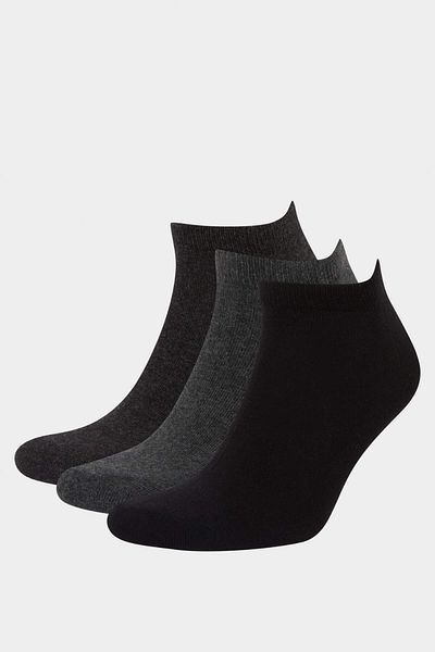 DeFacto Men's 7-Piece Cotton Booties Socks C4489Axns