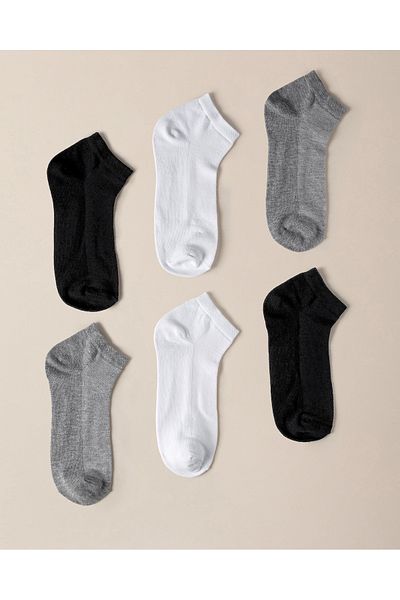 Madame Coco Beau 6-Piece Men's Booties - Black/Gray/White
