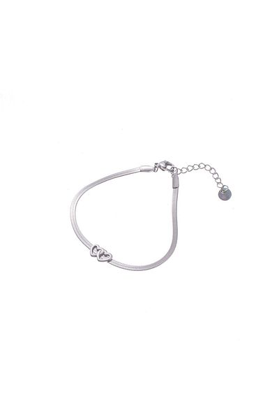 Go Dutch Label 2 Hearts (silver stainless steel)