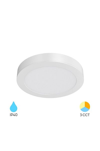 Braytron Spot LED rotund 12W 1120lm 3 în 1 alb D:172mm IP40