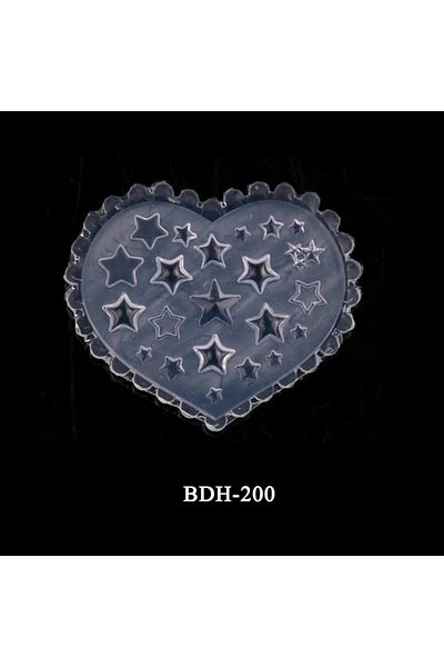 Choice BDH-200 1pc Love Shape 3D Acrylic Mould Silicone Rose Flowers Bow Bowknot Design Nail Art Templates