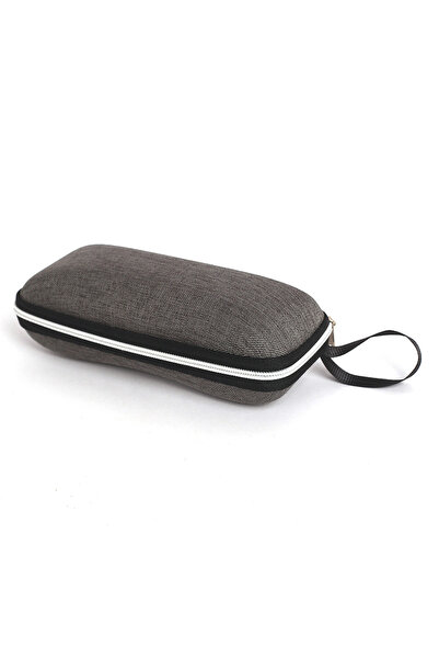 Choice Grey Fashion Glasses Case Cover with Lanyard Zipper Hard Sunglasses Bo...