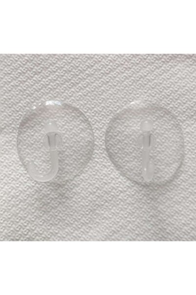 Carrefour Set of 20 Suction Cups with Hooks, Transparent