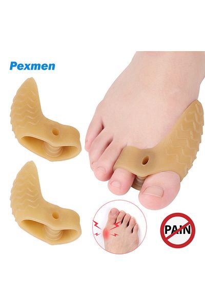 Choice Pexmen 2Pcs Bunion Corrector Toe Separators Hallux Valgus Soft Gel Bunion Pads Support for Overla...
