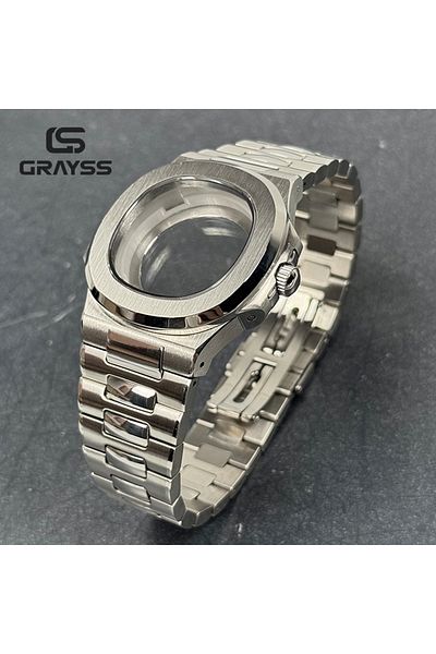 Choice set New 40mm for Philippe Square Watch Case Accessories Fit 30.5mm NH35 Dial For Seiko NH35 movement