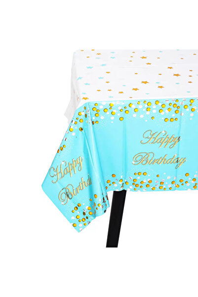 OEM Fata de masa pentru petrecerea de ziua de nastere, model Happy Birthday, 183 x 137 cm, 2260-12