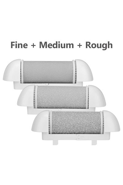Choice 3pcs Foot Care Tool Heads Pedi Dead Hard Skin Callus Remover Refills Grinder Replacement Rollers Fil