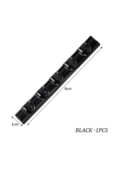 Choice Black 5 Grids Acrylic Clear Nail Brush Shelf Portable Mini crystal Painting Pen Rest Holder Stand Co