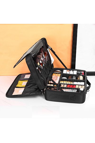 Choice XL Three-layer Cosmetic Case Large Waterproof Oxford Cloth Manicure Makeup Toolbox,Travel Underwear
