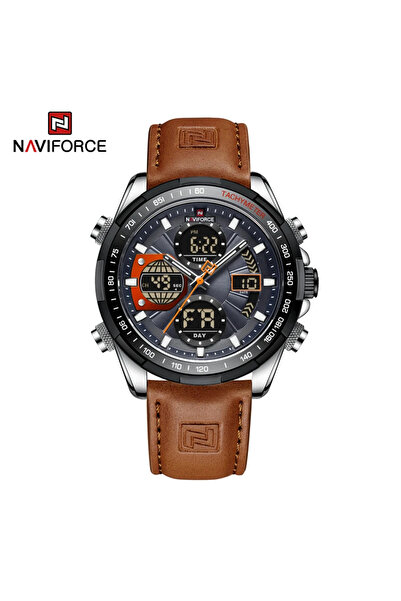 Naviforce SGYOBN NF9197 Sport Watches for Men Strong Luminous Dual Display Waterproof Quartz Genuine