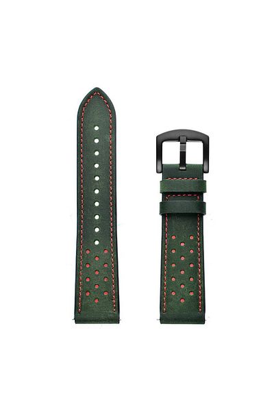 Choice OnePlus Watch 3 LK-Army green 22mm Breathable Leather Strap For OnePlus Watch 3 2 2R/OnePlus 46mm Br