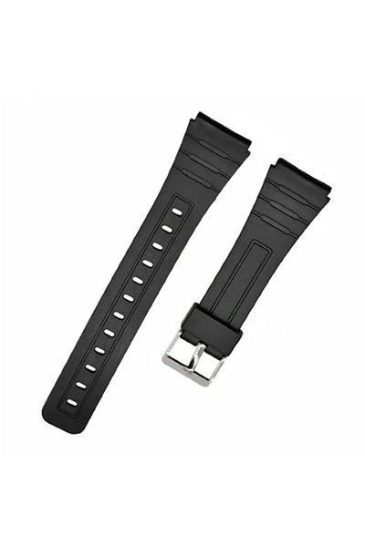 Choice 14mm Black-silver 18mm 20mm Silicone Rubber Strap For Casio W800h W800h A158/168 Ae1200/1300 Watchba