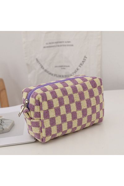 Choice PURPLE Cosmetic Bag Makeup Bag Portable Travel Makeup Case Cute Pencil Pouch Women Toiletry Bag for