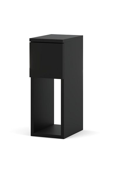 Meble NOPTIERĂ ÎNGUSTĂ 20CM NEAGRĂ PENTRU DORMITOR NAKASTLIK LOFT