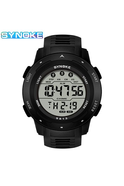 Choice black Men Digital Watch Sports Watches Timing Function Alarm Clock Waterproof 50M Digital Watch Mili