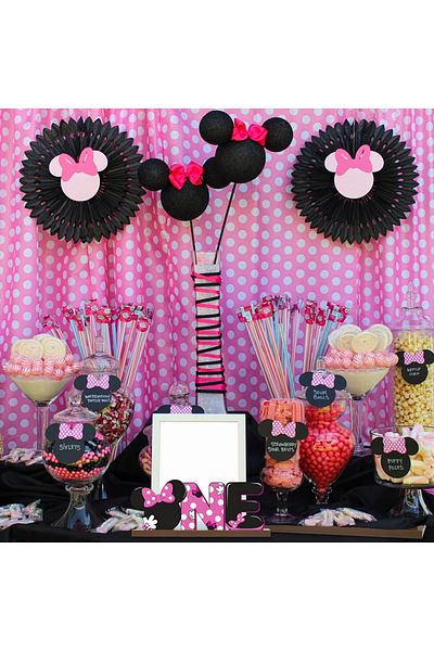 Laffact birthday decoration, wood, pink/white/black, 26.9 x 11.1 cm