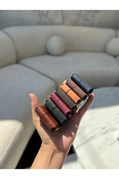 SANATE COLLECTION Deri Kılıflı Çakmak Kişiye Özel İsim/Marka Yazılır