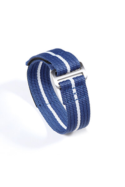 Choice حزام ساعة من قماش النايلون أزرق أبيض مقاس 22 مم و20 مم و22 مم لساعة تيودور للرجال والنساء من ماركة يونيفرسال سبورت واتش بان