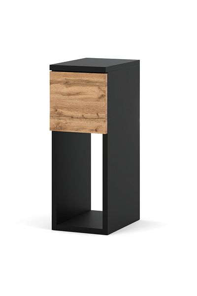 Meble NOPTIERĂ ÎNGUSTĂ 20CM NEAGRĂ WOTAN PENTRU DORMITOR NAKASTLIK LOFT