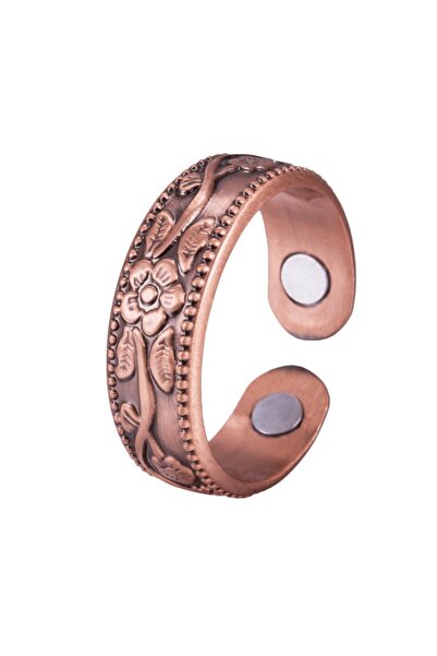 Choice مجموعة أساور خاتم مغناطيسي على شكل زهرة عتيقة قابلة للتعديل للرجال وال...