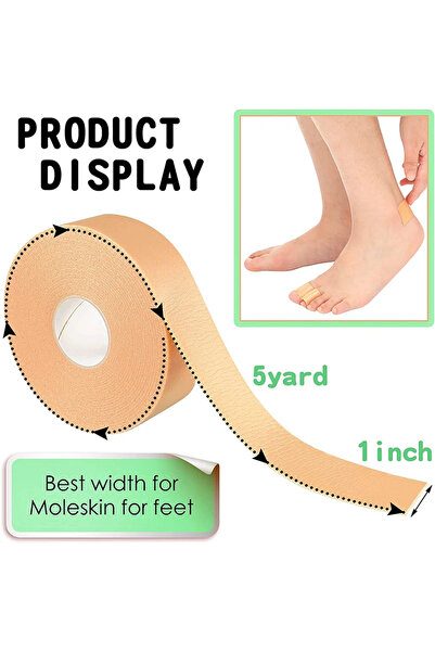 Choice1 skin-5CM 2.5/5M Women Silicone Gel Heel Cushion Protector Foot Feet C...