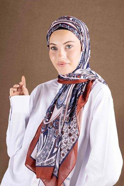 Akel Digital Soft Shawl Ethnic Pastel Pattern2