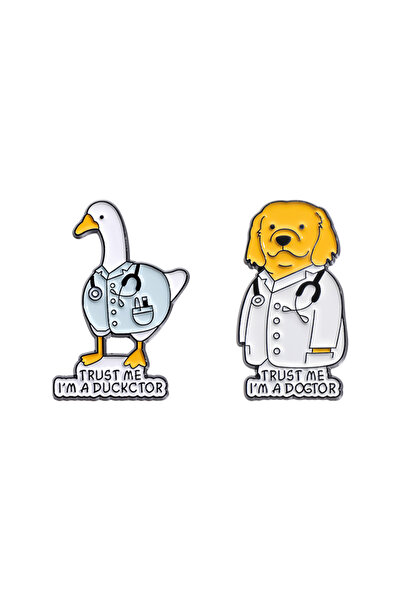 Choice TZ1359 2-3 مجموعات/قطع دبابيس المينا مخصصة طبيب الحيوان ثق بي أنا DOGT...