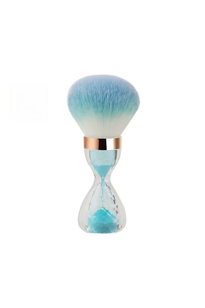 Choice blue quicksand Diamond shaped large brush head cleaning nail brush Nail Art Dust Brush for Nail Beau