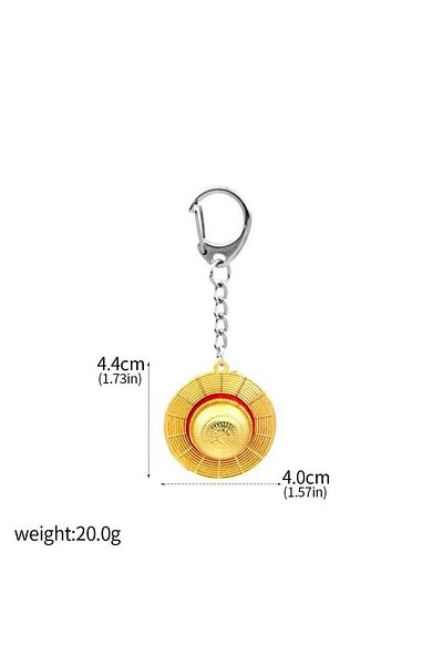 Choice K00726-03 Classic Cartoon Anime Keychain Straw Hat Pendant Metal Keychains For Fans Cosplay Accessor